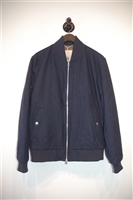 Navy Brunello Cucinelli Bomber Jacket, size M