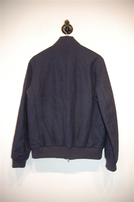 Navy Brunello Cucinelli Bomber Jacket, size M