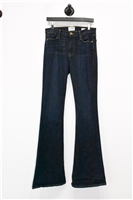 Dark Denim Frame Flare-Leg Jeans, size 30