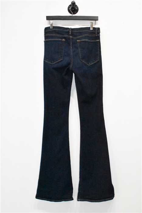 Dark Denim Frame Flare-Leg Jeans, size 30