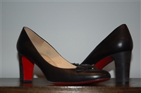 Black Leather Christian Louboutin Pumps, size 7