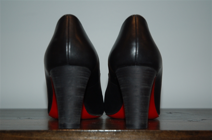 Black Leather Christian Louboutin Pumps, size 7