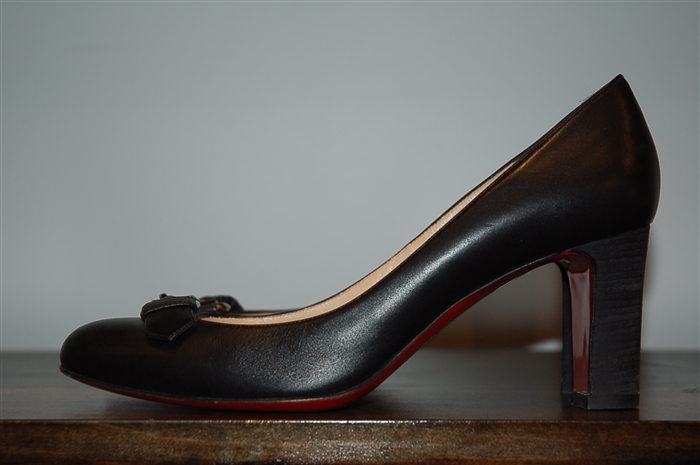 Black Leather Christian Louboutin Pumps, size 7