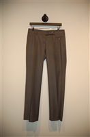 Gray Pinstripe Brunello Cucinelli Slacks, size 8