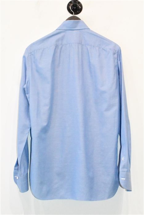 Sky Blue Isaia Button Shirt, size M