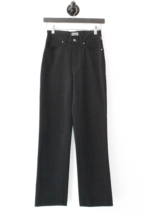 Basic Black Versace Jeans Couture Trousers, size XS