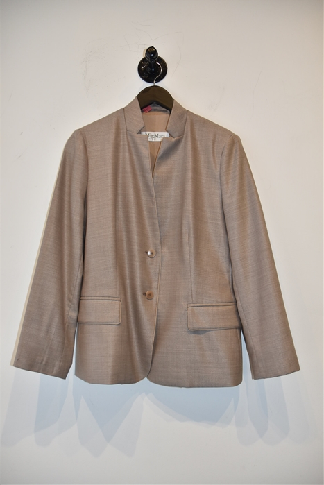 Sand Max Mara Skirt Suit, size 14