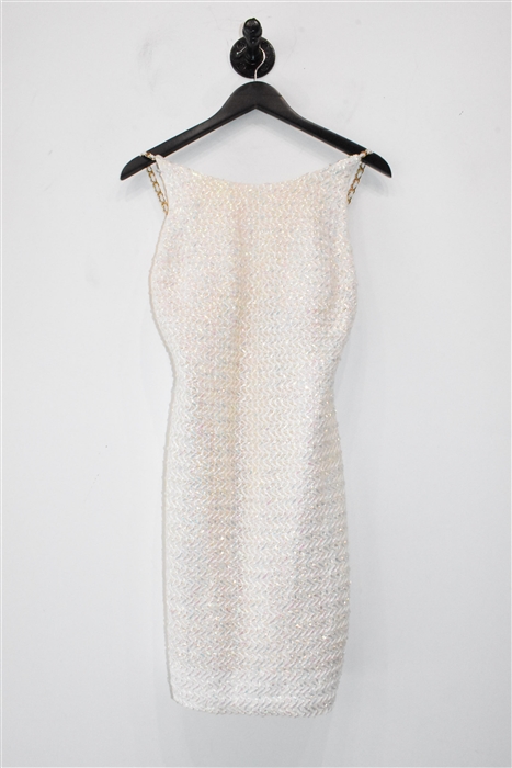 Ivory Chanel - Vintage Sheath Dress, size S
