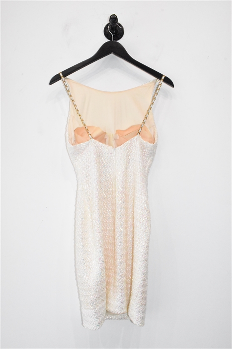 Ivory Chanel - Vintage Sheath Dress, size S