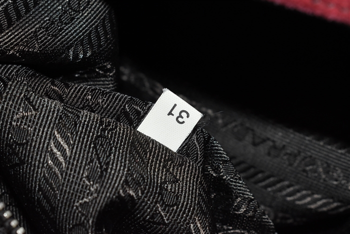 Raspberry Prada Satchel, size M