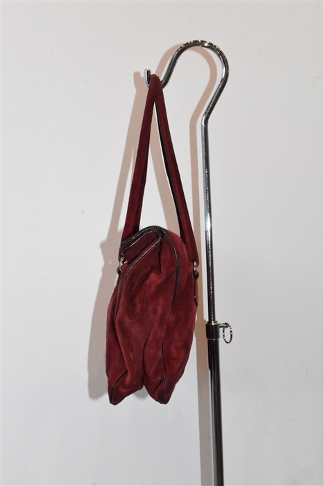 Raspberry Prada Satchel, size M