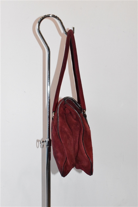 Raspberry Prada Satchel, size M