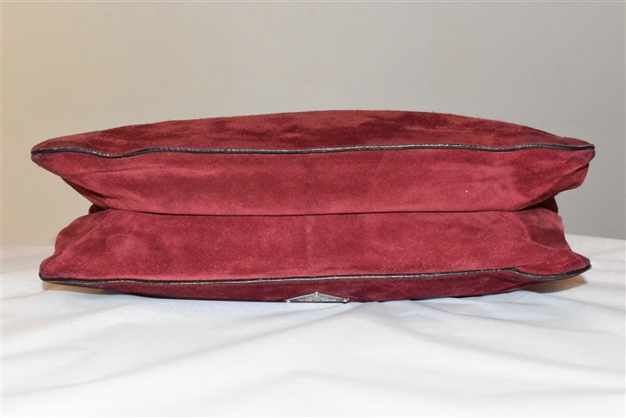 Raspberry Prada Satchel, size M