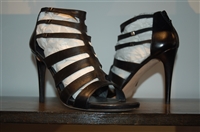 Black Leather Stuart Weitzman Sandal, size 11