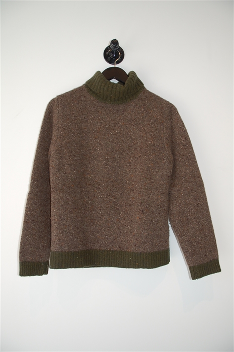 Mottled Brown Burberry Turtleneck, size S