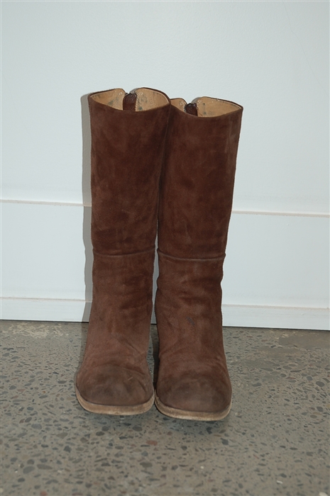 Brown Suede Marsell Boots, size 9.5