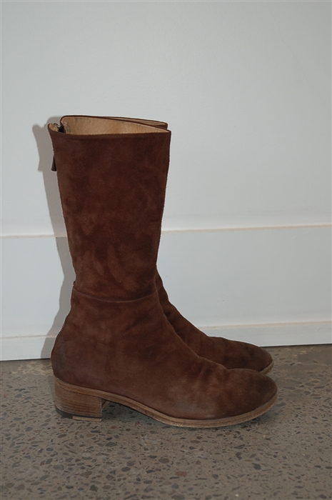 Brown Suede Marsell Boots, size 9.5