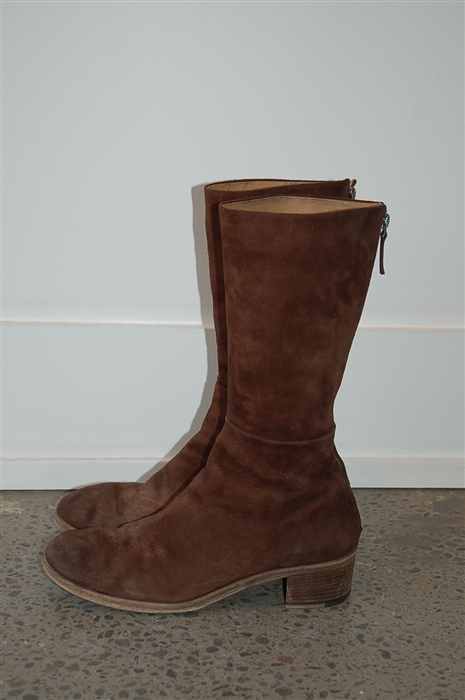 Brown Suede Marsell Boots, size 9.5