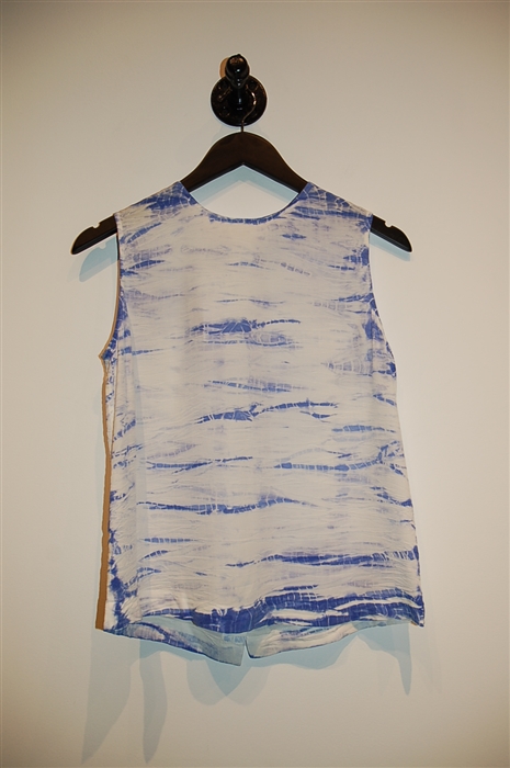 Blue & White Equipment Sleeveless, size XS