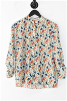 Print Alice + Olivia Silk Shirt, size M