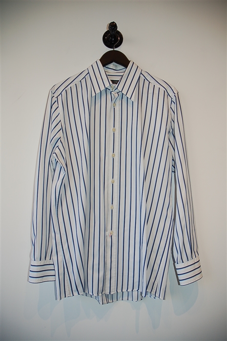 White Stripe Dolce & Gabbana Button Shirt, size XL
