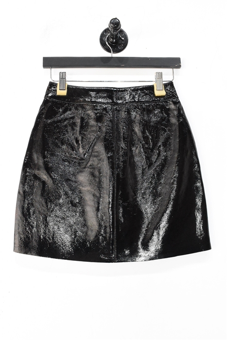 Black Patent Maje Pencil Skirt, size 4