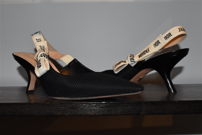 Basic Black Dior Sling-Back, size 10
