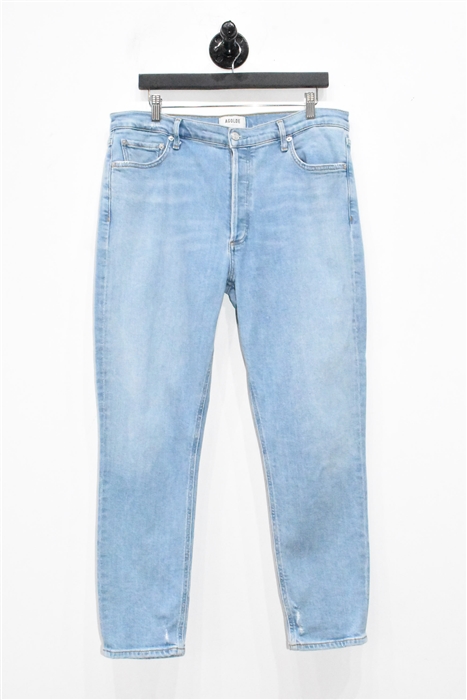 Faded Denim Agolde Slim-leg Jean, size 32