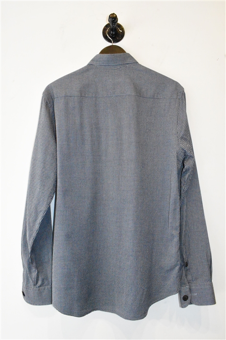 Geometric Giorgio Armani Button Shirt, size L