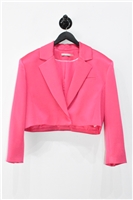 Bright Pink Alice + Olivia Cropped Blazer, size 8