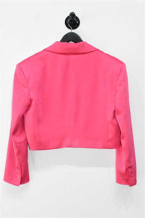 Bright Pink Alice + Olivia Cropped Blazer, size 8