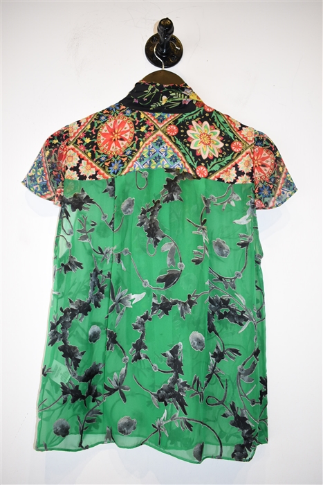 Floral Alice + Olivia Short-Sleeved Top, size M