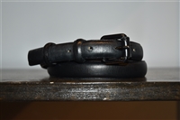 Black Leather Mackage Belt, size XS