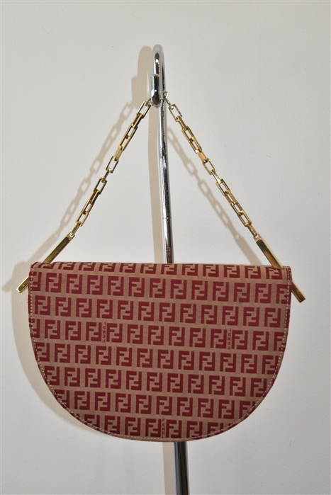 Monogram Fendi Shoulder Bag, size S