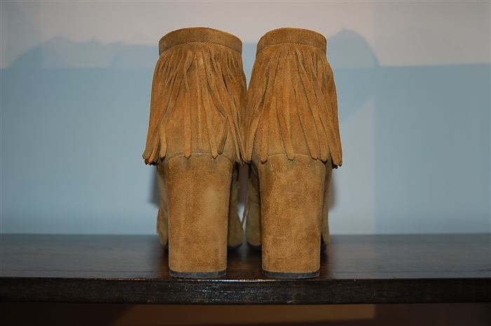 Russet Saint Laurent Ankle Boots, size 10
