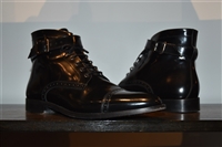 Black Leather The Kooples Ankle Boot, size 10