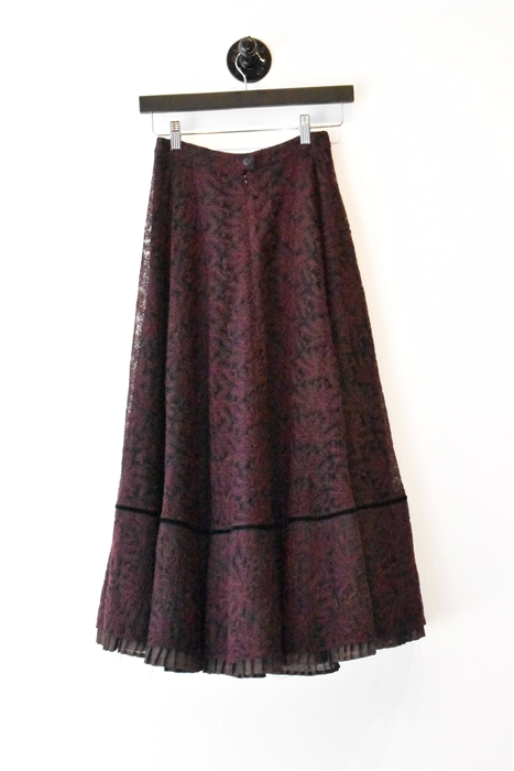 Aubergine Kenzo A-Line Skirt, size 4