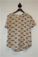 Taupe Equipment Short-Sleeved Top, size XS