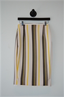 Striped Marie Saint Pierre Pencil Skirt, size 6