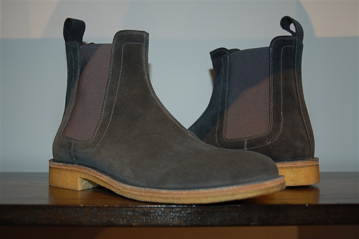 Slate Blue Bottega Veneta Chelsea Boots, size 7
