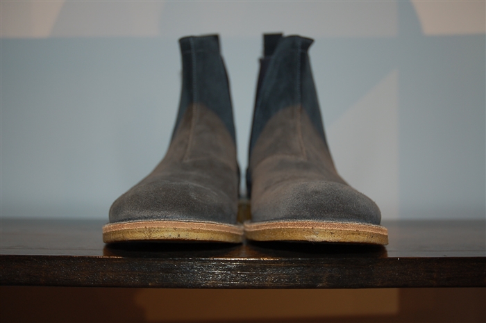 Slate Blue Bottega Veneta Chelsea Boots, size 7