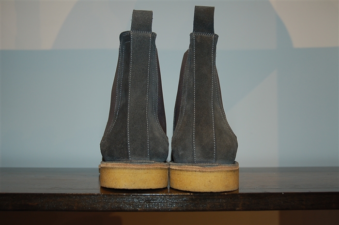 Slate Blue Bottega Veneta Chelsea Boots, size 7