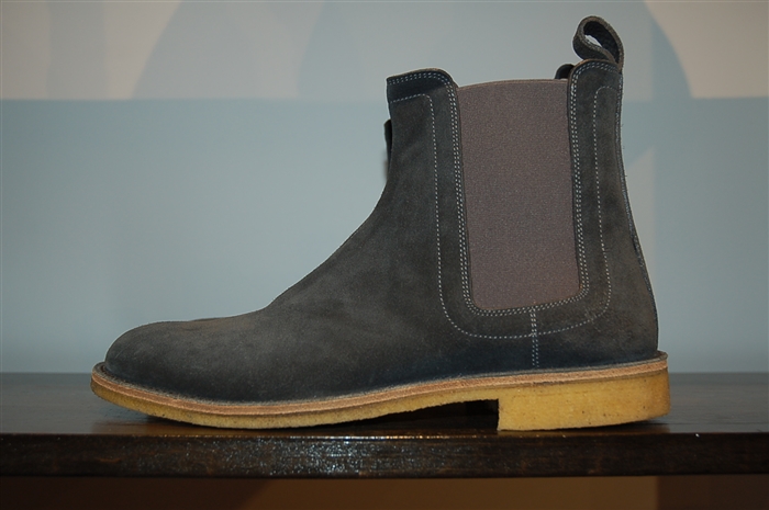 Slate Blue Bottega Veneta Chelsea Boots, size 7