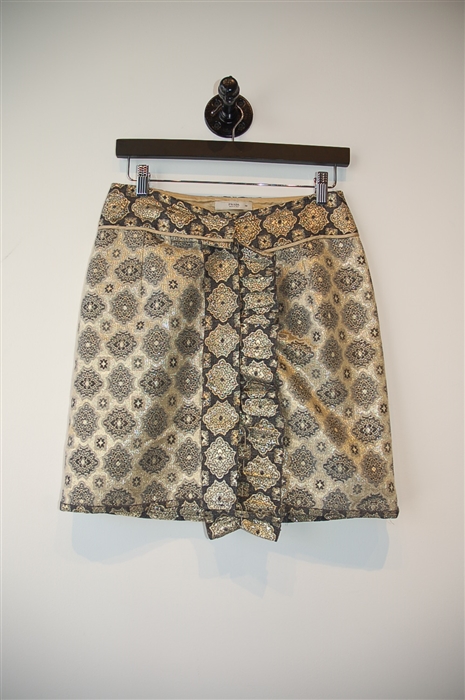 Gold Prada Pencil Skirt, size 4