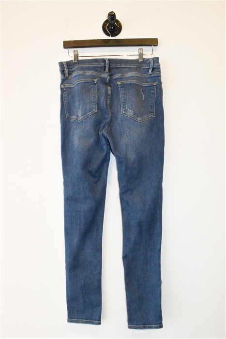 Faded Denim Frame Skinny Jean, size 32