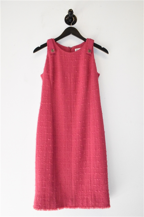 Bubblegum Chanel Sheath Dress, size 8