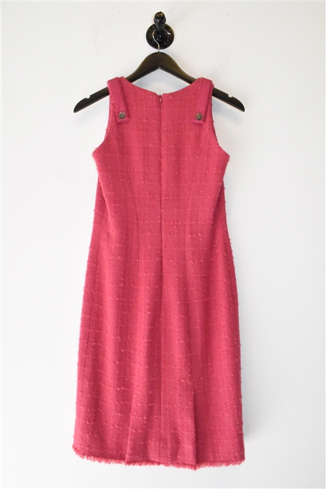 Bubblegum Chanel Sheath Dress, size 8