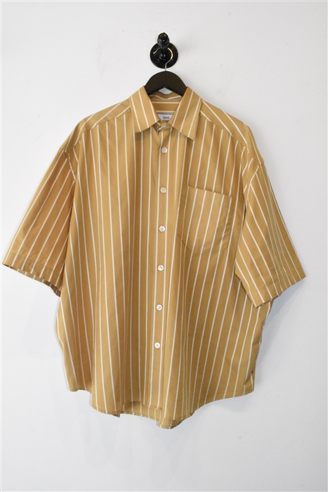 Beige Stripe Ami - Alexandre Mattiussi Short-Sleeved Shirt, size XS