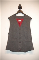 Herringbone Brunello Cucinelli Vest, size 42