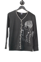 Black Anna Sui Cardigan, size M